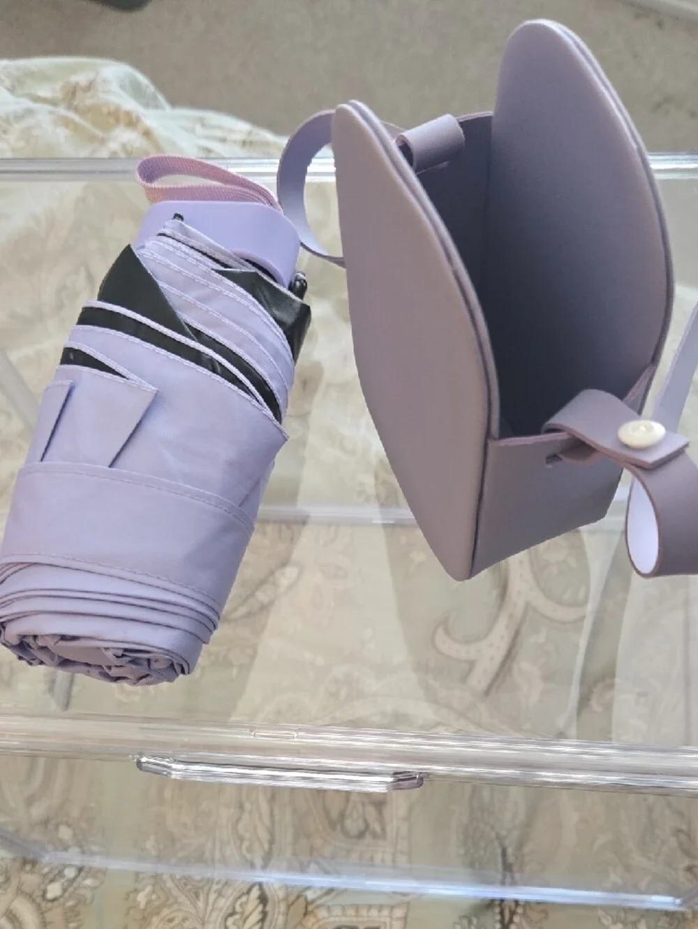 Source Unknown Lavender Crossbody Bottle Bag